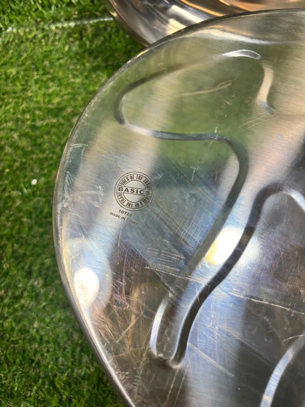 BASICS Oval Roaster Pan with Lid - Stainless Steel - 10728 - NO RACK - Used